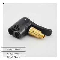 Solid Brass Presta/Schrader Valve Adapter Airtight Tire Inflator Adapter Heavy-Duty Dual Valve Connector Corrosion-Resistant for Workshop