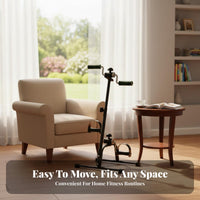 Mini Floor Cycle Compact Design Arm and Leg Non-Slip Base Arm and Leg Peddler for Seniors, Office Workers