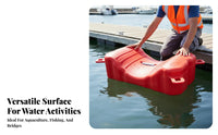 Water Scooter Dock Pontoon Long-Lasting Polyethylene Buoyant Dock Buoy Interchangeable Buoyant Block High Buoyancy Plastic