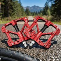 Flat Pedals Aluminum Alloy Flat Pedals Hollow for Cyclists, Commuters, Mountain Bikes, Trail Riding, Commuting