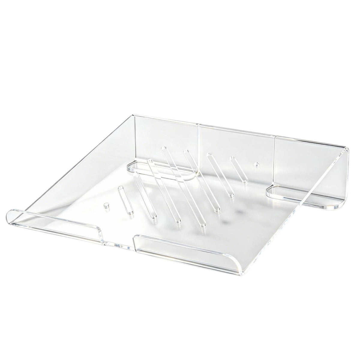 Acrylic Laptop Stand Ventilated Laptop Riser Cooling Notebook Stand for Office, Study