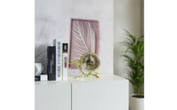 Decorative Clock Gold Finish Clock with Roman Numerals Silver-Toned for Nightstand