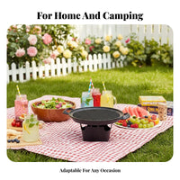Easy to Clean Korean BBQ Grill Pan Compact Design Korean Design Grill Pan Fast Heating for Beginners, Couples, Outdoor, Camping, Picnic