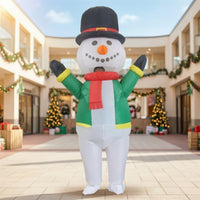 Inflatable Snowman Costume Unisex Inflatable Snowman Costume Tear-Resistant for Adults, Holiday Processions