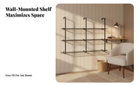 Nordic design Single Plank Floating Shelf Minimalist Design Wall Decor Decorative Display shelf Space-Saving for Homeowners, Renters, Students, Living Room, Bedroom, Hallway, Kitchen