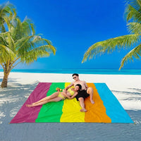 Picnic Blanket and Camping Mat for Outdoor Activities, Waterproof Mat and Beach Blanket for Summer Essentials, Extra Large 300*270cm Nylon Mat