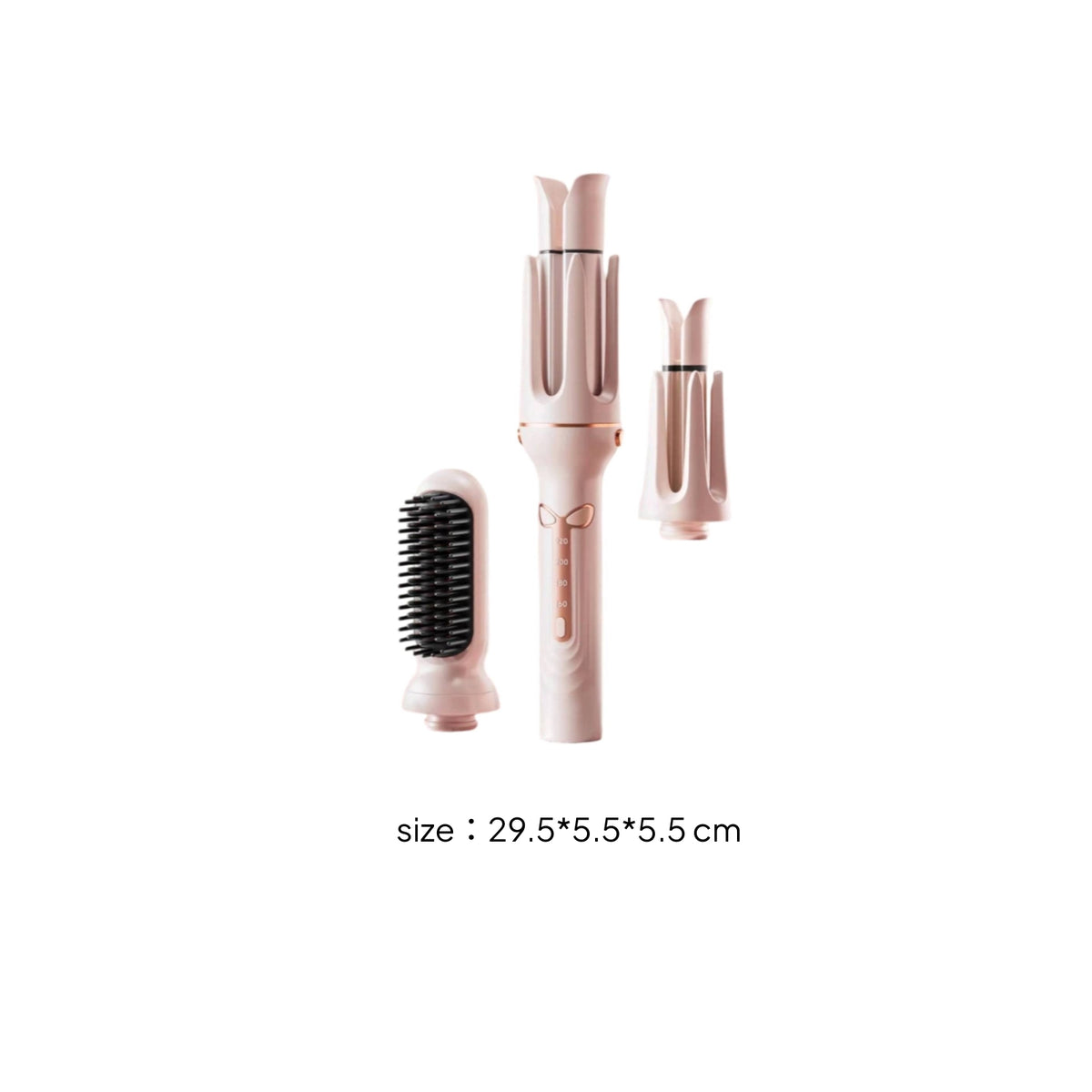 Multi-Functional 3-in-1 Hair Styler Electric Hair Styler with Interchangeable Heads Smooth Curling Iron Brush for Home, Travel