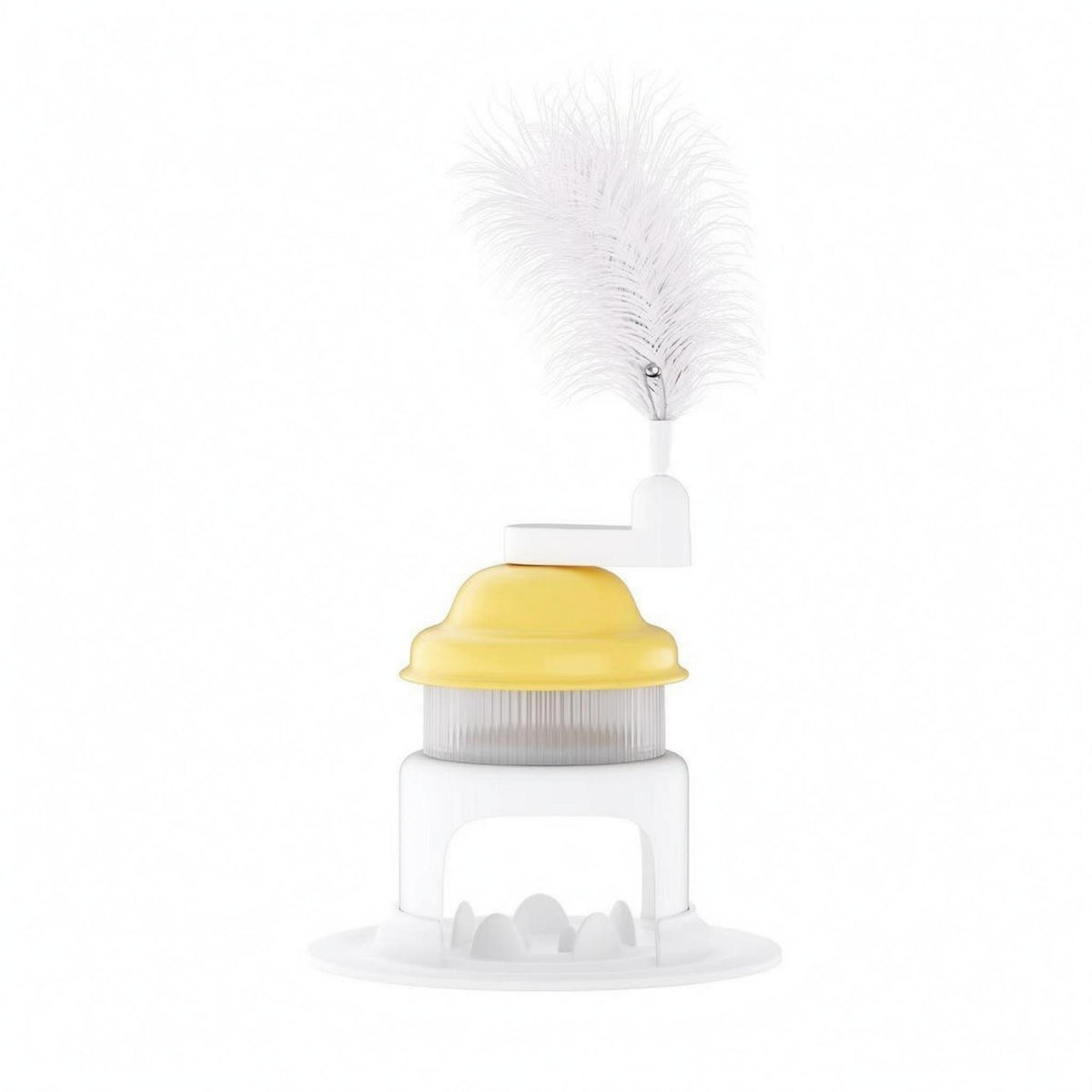 Ribbed Interactive Feline Brain-Teaser Toy Dome-Shaped Feline Brain-Teaser Toy Clear Brain Game Enrichment