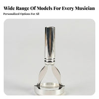 Silver-Colored Brass Mouthpiece Practice Aid Polished Embouchure Practice Practice Aid Reflective Finish Lip Muscle Builder Metal