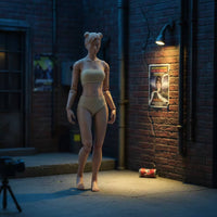 Pale 1/6 Scale Female Body Flexible Female Body with Hand Shapes Collectible Long-Lasting for Customizers