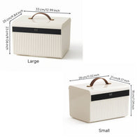 Lockable File Box with Lock Portable File Organizer Box Secure Compact for Home Office