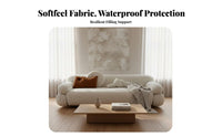Clamped padding Sofa Nordic Design Upholstered Couch Wabi-Sabi Aesthetic Home Furniture for Homeowners, pairs, Living Room, Small Space, Office