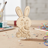 Easter Wooden Ornaments for DIY Party & Holiday Decor