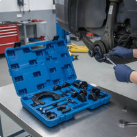 Bushing Press Kit with Case Precision-Machined Bushing Tool Kit with Case Professional for Mechanics, Garage