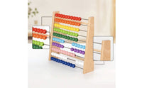 Wooden Abacus Multicolored Bead Abacus Prescolar for Preschool, Classroom, Kids