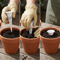 Garden Pot Soil Aerator Tubes for Root Ventilation and Drainage