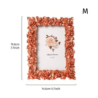 Home Decor Tabletop Display Leaf Relief 3D Floral Frame for Shelf