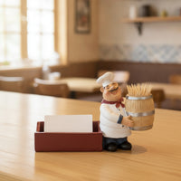 Chef Skewer Holder Tabletop Chef Figurine Funny for Cafe