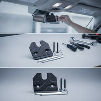 Compact Sun Visor Repair Kit Black Bracket Sun Visor Repair Kit Easy Installation Vehicle Parts Automotive for DIYers, Car Owners