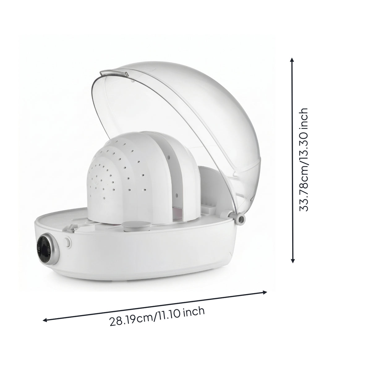 Touch Panel Hat Care Machine Clear Dome Cover Cap Steaming Machine Child Lock Steam Hat Cleaner Perforated