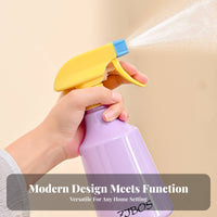 Fine Spray Bottle Ergonomic Design Refillable Plastic Dispenser Hair Mister Bottle Leak-Resistant Household Supply