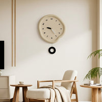 Arabic Numeral Wall Clock Neutral Analog Wall Clock Decorative Easy to Read for Living Room, Bedroom