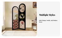 Movable Fluted Panel Folding Screen Foldable Design Room Divider Vintage design area Separator Portable for property owners, Apartment Dwellers, Interior Decorators, Entryway, Bedroom