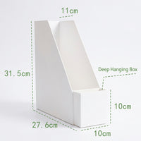 Desktop File Organizer with Compartments, Vertical Book Stand for Desk, Document Filing Rack for Students Workspace Organization
