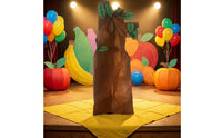 Tree Costume Lightweight Brown Tree Outfit Cutout Arms Wood Trunk Costume