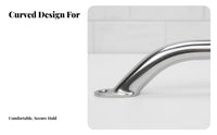 Watercraft Safety Handrail Rustproof Boat Grab Handle RV Grab Handle Anti Stainless Steel Handrail Sturdy Duty for Bathroom