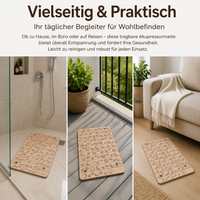 Foot Acupressure Mat, 50x30cm EVA Acupuncture Mat with Stone Pattern, 18mm Thick Acupressure Mat for Foot Massage for Fatigue