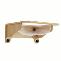 Wall-Mounted Cat Bed with Transparent Capsule Space-Saving Furniture for Cats, Indoor, Apartment