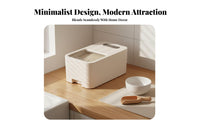 Airtight Seal Rice Storage Container Sliding Lid Rice Bin Food Grade Material for Kitchen, Pantry