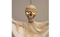 Mummy Specters with Glowing Eyes Creepy Hanging Specters Decoration Outdoor Hanging Mummy for Homeowners, Porch, Doorway