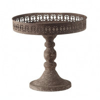 Iron Pedestal Planter Openwork Pot for Centerpieces