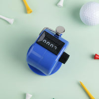 Golf Stroke Counter Finger Loop Manual Tally Counter Portable 4-Digit Hand Tally Device for Golfers, Event, Athletic Events, Warehouse