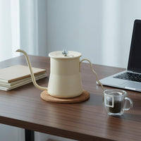 Precise Flow Control Gooseneck Coffee Kettle Anti-Rust Gooseneck Kettle Ergonomic Handle Hand Pour-over Coffee Pot Easy to Clean for Baristas, Home Brewers, Cafe, Office