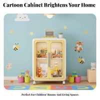 Multi-Drawer Rolling Toy Chest Colorful Design Organizer modular unitary With casters
