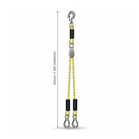 Marine Tow Rope Heavy Duty Boat Tow Strap Stainless Steel Clips Docking Line for Boating, Watersports