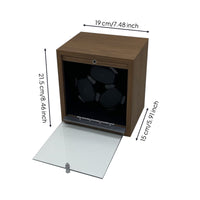Wooden Watch Winder Box Rotating Automatic Watch Winder Compact Display Case Tabletop for Dresser, Bedroom