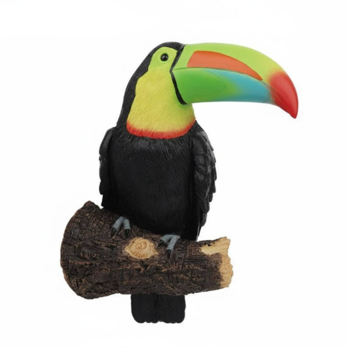 Resin Toucan Figurine Realistic Design Toucan Tree Hanger Weather-Resistant Garden Statue for Yard, Courtyard, Patio
