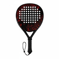 Easy to Control Padel Racket Quick Reactivity Carbon Fiber Padel Racket Large Optimal Hitting Zone Sports Gear Balanced Weight for Outdoor
