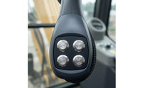 2 Pieces Long-Lasting Rubber Grip Wood Grabber Control Handle Wear Resistant Hydraulic Control Joystick Easy Installation Machine Parts High Performance for Machinery Repair Workers