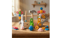 Toy Tool Set with Basket Educational Playset Fine Motor for Classroom