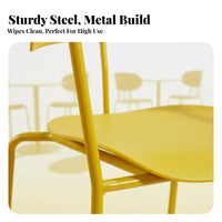 Stackable Molded Shell Chair Nordic design Seating Furniture Multi-Purpose Modern Design for Office Managers, Event Planners, Business Owners, Meeting Room, Kitchen, Events, Garden