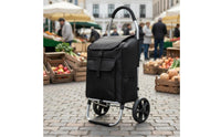 Aluminum Shopping Cart Lightweight Portable Grocery Trolley Easy to Fold for Market