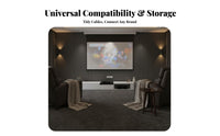 Retractable Display Cabinet Sintered Stone Top TV Stand Large Capacity Storage Super Short Throw Display Cabinet