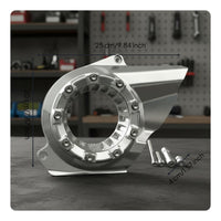 Precise Fit Transparent Drive Cover Anodized Finish CNC Aluminum Drive Belt Cover Lightweight Clear CVT Case Guard Heavy Duty for Scooter Riders