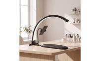 Arc-Shaped Nail Lamp with Phone Holder Shadow-Shadowless Crescent Nail Lamp Manicure Light Shadowless High CRI for Manicurists