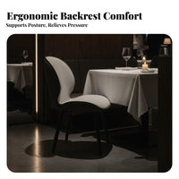 Multifunctional Upholstered Dining Chair Ergonomic Design Upholstered Kitchen Chair Scratch Resistant Seating Furniture Easy To Install for Restaurant Owners, Homeowners, Interior Decorators, Home, Cafe, Office, Living Room